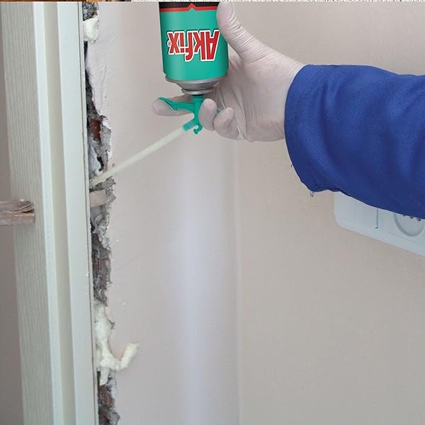 Akfix 805 Gap Filler sellador de espuma expandible (1 x 12 Oz. ) - Lata de aislamiento de espuma en aerosol de huecos y grietas, sellador impermeable con pajita, espuma expandible de poliuretano para - Image 5