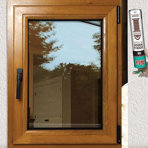 Akfix 806 - Lata de aislamiento de espuma en aerosol para puerta y ventana, sellador impermeable con pajilla, spray de aislamiento de espuma de poliuretano expandible para ventanas y puertas y grandes - Image 4