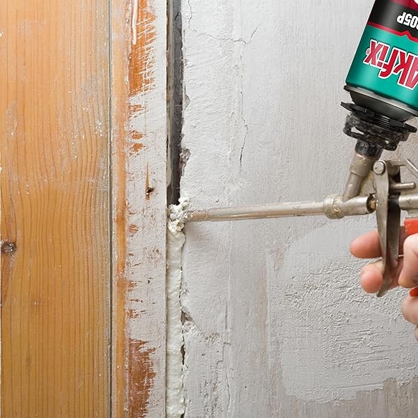 Akfix Espuma en aerosol de poliuretano 805P, sellador aislante impermeable, relleno de huecos de espuma expandible, espuma aislante para ventana y marco de puerta, excelente aislamiento acústico y calor, paquete de 3, 32 onzas. - Image 8