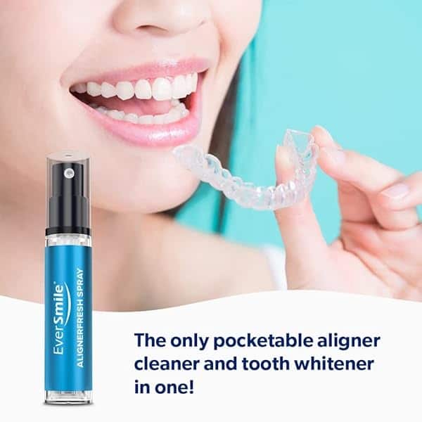 AlignerFresh Retainer & Invisalign Cleaner Spray - On The Go Aligner Cleaning & Teeth Whitening. Kills Bacteria & Freshens Bad Breath. Mint Flavored (2pk) - Image 4