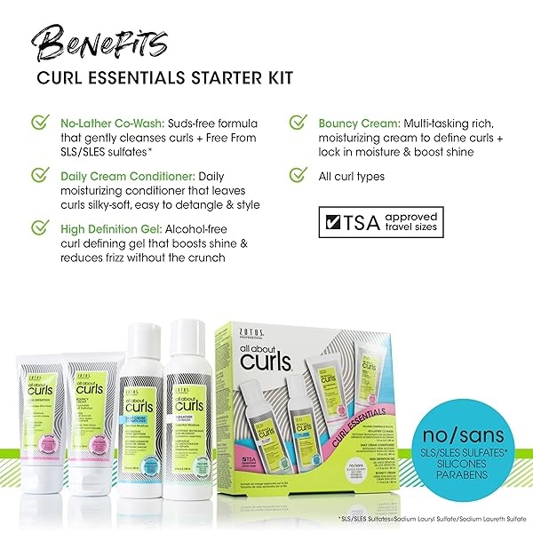 All About Curls Starter Kit/ Free of SLS/SLES Sulfates*, Silicones & Parabens/ Color-safe - Image 3