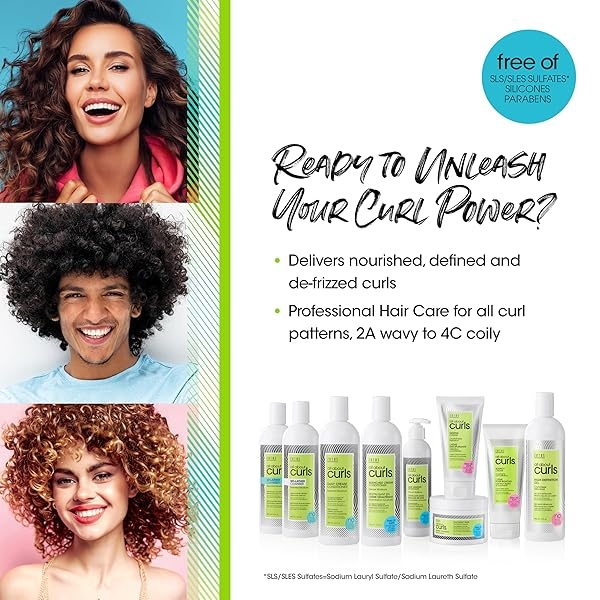 All About Curls Starter Kit/ Free of SLS/SLES Sulfates*, Silicones & Parabens/ Color-safe - Image 5