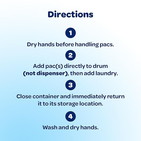 All Mighty Pacs with stainlifters free clear Laundry Detergent, Free Clear for Sensitive Skin, 66 Count - (Pack of 2) - Image 8