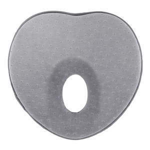 Almohada de bebé para recién nacido, cabeza plana que evita la espuma viscoelástica 3D que puede soportar la cabeza y la almohada del cuello, almohada moldeadora de la cabeza, forma de corazón 0-12 meses
