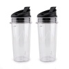Anbige - Juego de 3 pestañas para batidora Nutri Ninja, 2 unidades de 16 onzas y tapa de sip & Seal para Ninja BL200 30/BL201 30/BL201C 30/BL203QBK/BL100