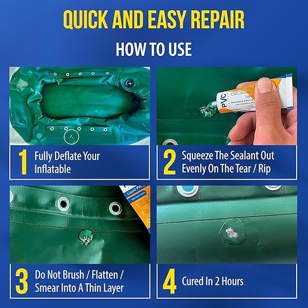Aqua PRO Kit de reparación para equipos inflables y equipos de uso bajo el agua, impermeable pegamento + parche de reparación para barcos, botas, piscinas, neopreno, vinilo, Sellador PVC - Image 5