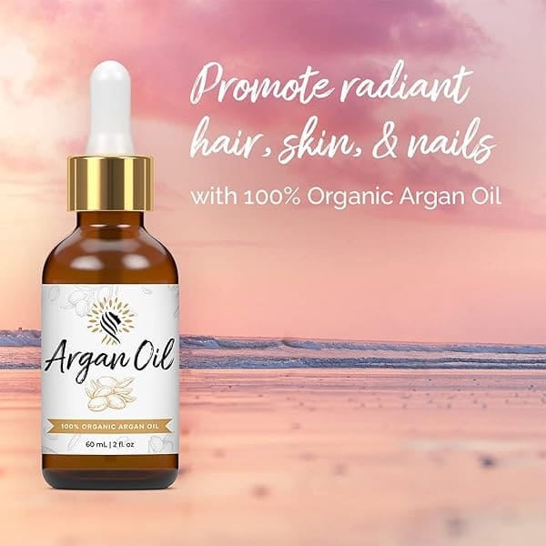 Argan Cosmetics 100% Pure Organic Moroccan Argan Oil for Hair, Skin, Nails, Cuticles, Face & Beards - Cold Pressed, Unscented - Filtered Through Cotton & Charcoal - All Natural Moisturizer - 2 Fl Oz - Image 4