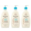 Aveeno Baby Daily Moisture Gentle Bath Wash & Shampoo with Natural Oat Extract, Hypoallergenic, Tear-Free & Paraben-Free Formula For Sensitive Hair & Skin, Lightly Scented, 18 Fl Oz (Pack of 3)