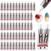 B7000 - abalorio adhesivas transparentes para joyas, pegamento B-7000, para manualidades, reparación de teléfonos celulares, piedras de vidrio, metal, piezas pequeñas (3 ml, 60 unidades)