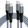 BSTOEM USB C to USB-C Charger Cable 60W 2Pack 10FT Long Type C to Type-C Fast Charging Cord
