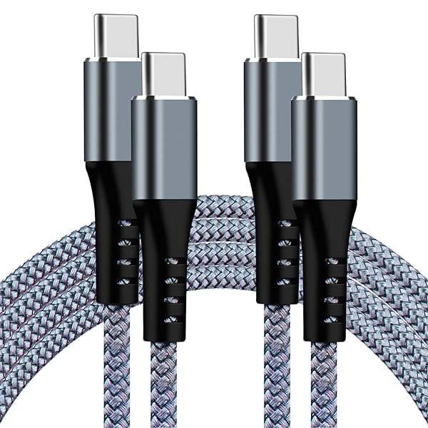 BSTOEM USB C to USB-C Charger Cable 60W 2Pack 10FT Long Type C to Type-C Fast Charging Cord