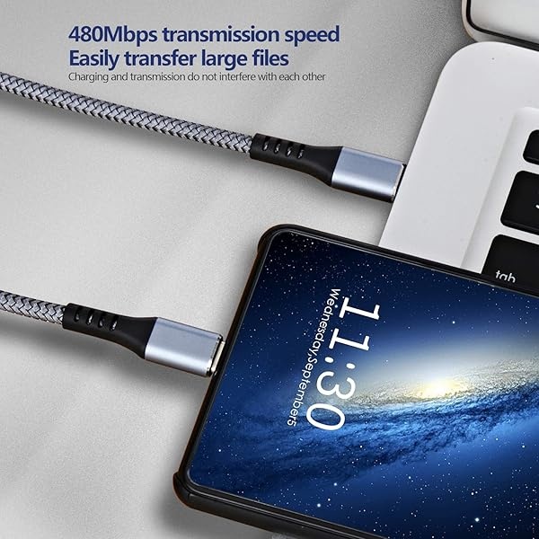 BSTOEM USB C to USB-C Charger Cable 60W 2Pack 10FT Long Type C to Type-C Fast Charging Cord - Image 8