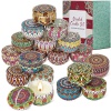 BXGRH Regalos de velas para mujeres, 18 paquetes de velas de aromaterapia, velas perfumadas, juego de regalo para mejores amigos, velas para el hogar, velas de cera de soja, estilo retro de corte â€“