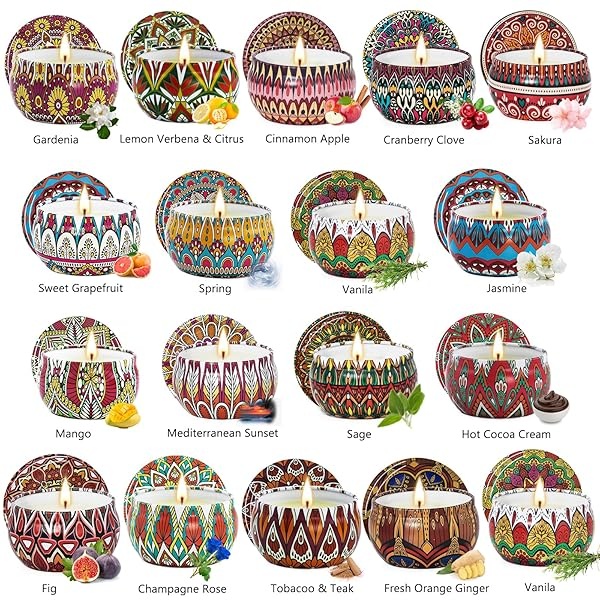 BXGRH Regalos de velas para mujeres, 18 paquetes de velas de aromaterapia, velas perfumadas, juego de regalo para mejores amigos, velas para el hogar, velas de cera de soja, estilo retro de corte â€“ - Image 3
