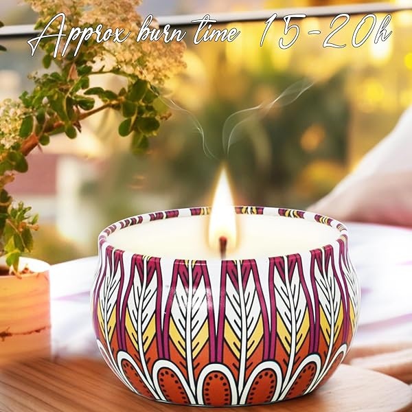 BXGRH Regalos de velas para mujeres, 18 paquetes de velas de aromaterapia, velas perfumadas, juego de regalo para mejores amigos, velas para el hogar, velas de cera de soja, estilo retro de corte â€“ - Image 9