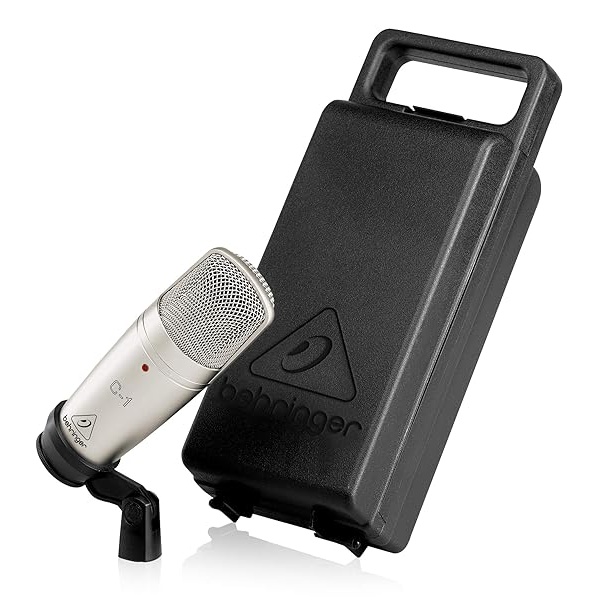 Behringer C-1 Micrófono condensador de diafragma grande para actuaciones en vivo y estudio de grabación en casa con cable Blucoil de 10 pies XLR equilibrado y parabrisas de filtro pop - Image 4