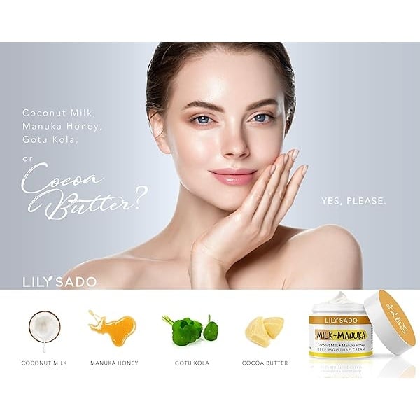 Best Natural Face Moisturizer Skin Cream - Non Greasy Daily Facial Moisturizer with Coconut Milk + Manuka Honey + Aloe + Cocoa Butter â€" Organic Honey Face Cream for All Skin Types, Wrinkles & Eczema - Image 9