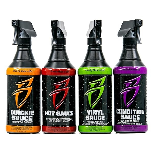 Bling Sauce Kit de Limpieza/detallado para Salsas, Paquete de 4, 20 oz Cada uno