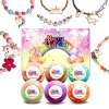Bombas de baño de regalo para niñas con pulseras en el interior Plus caja de joyería para niños – Todo natural con manteca de karité hidratante para la piel. Suave y seguro para niños con pulseras sorpresa