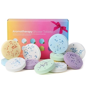 Bombas de baño para aromaterapia, regalo para mujeres, paquete de 16 tabletas con aceites esenciales puros, 5 aromas sensuales dulces, set de regalo ideal para aliviar el estrés, relajación, disfrutar del spa en casa, cumpleaños, vacaciones