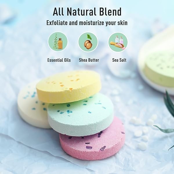 Bombas de baño para aromaterapia, regalo para mujeres, paquete de 16 tabletas con aceites esenciales puros, 5 aromas sensuales dulces, set de regalo ideal para aliviar el estrés, relajación, disfrutar del spa en casa, cumpleaños, vacaciones - Image 6