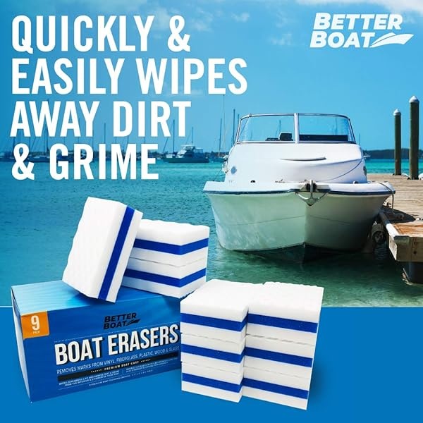 Borradores premium para barcos | Accesorios para navegar regalos para limpiar accesorios de barcos o regalo para pesca de pontón, barcos Jon barcos, cubiertas de vinilo, limpiador de cascos, - Image 4