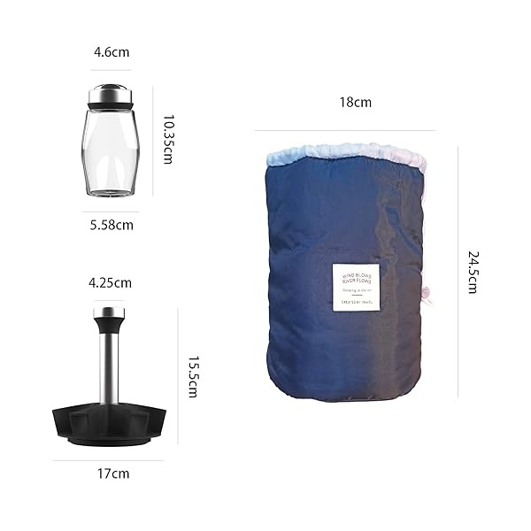 Botellas de vidrio portátiles para tarros de especias giratorias, juego de 6 piezas con tapas giratorias y bolsa de viaje, tarros de especias, salero y pimienta, dispensador de condimentos de hierbas secas | camping, senderismo, barbacoa, caravana - Image 8