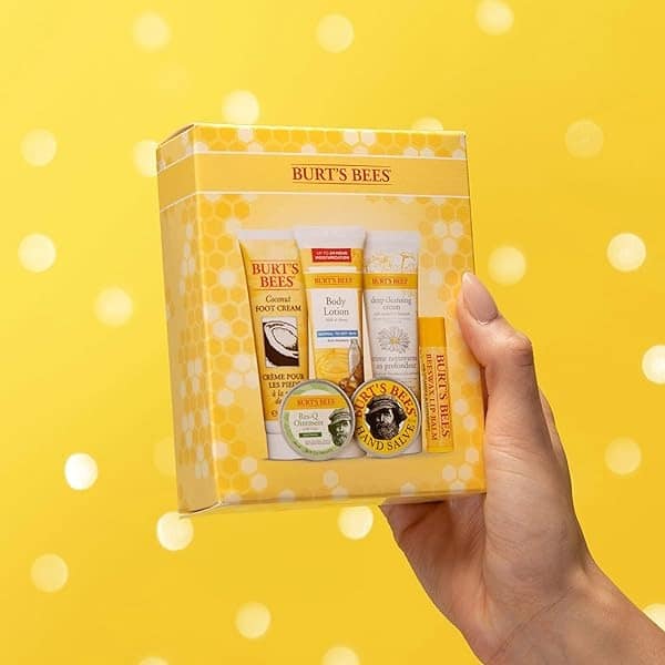 Burt's Bees Timeless Minis Kit With Coconut Foot Cream, Milk & Honey Body Lotion, Soap Bark & Chamomile Deep Cleansing Cream, Res-q Ointment, Hand Salve and Beeswax Lip Balm - Image 9
