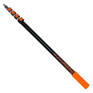 Buyplus Barra de extensión telescópica de 5 a 12 pies, poste telescópico multiusos para limpiar canalones de ventanas y luces colgantes, poste de rodillo de pintura, poste de plumero de plumas
