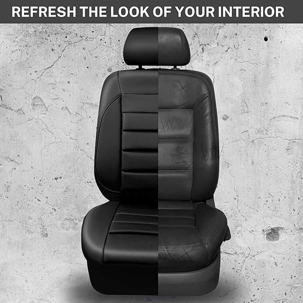 CAR PASS - Fundas de piel para asientos delanteros solamente, ajuste universal, interior del automóvil, impermeable, respaldo de espuma 3D, fundas de asiento de coche para camiones, furgonetas y SUV, compatibles con bolsas de aire, 2 piezas, color negro puro - Image 7