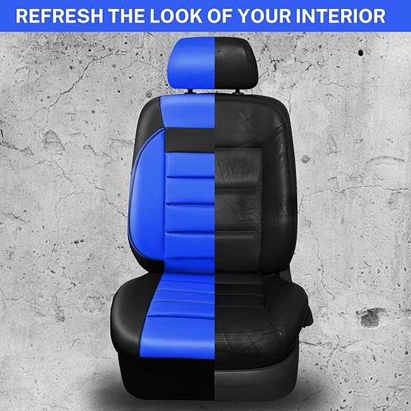 CAR PASS - Fundas de piel para asientos delanteros solamente, ajuste universal, interior del automóvil, impermeable, respaldo de espuma 3D, fundas de asiento de coche para camiones, furgonetas y SUV, - Image 7