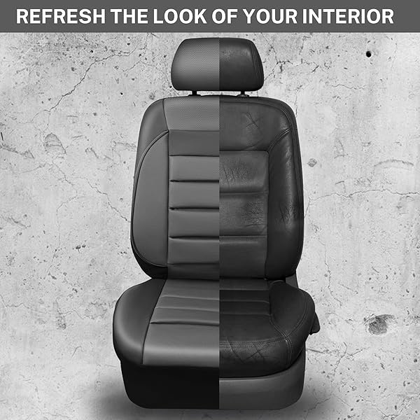 CAR PASS - Juego completo de fundas de asiento de piel universales resistentes al agua, apoyo trasero de espuma 3D, fundas de lujo cómodas para automóviles para todas las estaciones, ajuste para SUV, sedán, furgoneta, elegancia compatible con airbag (gris negro) - Image 7