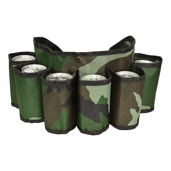 CHILDHOOD - Cinturón de cerveza ajustable para cinturón de cerveza y soda, capacidad para 6 bebidas, Big HIT para intercambio de regalos