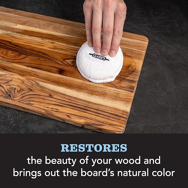 CLARK'S Coconut Cutting Board Oil (12 ounces) - 100% Plant Based (Vegan Friendly) | Made with Refined Coconut Oil, Natural Beeswax and Carnauba Wax | Does Not Contain Mineral Oil - Image 5