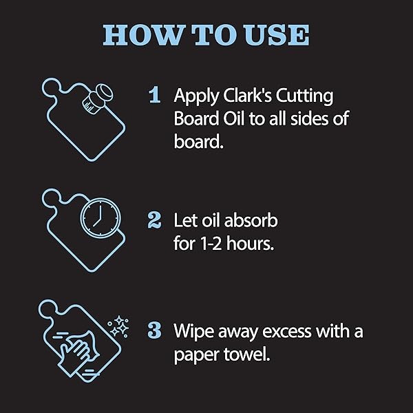 CLARK'S Coconut Cutting Board Oil (12 ounces) - 100% Plant Based (Vegan Friendly) | Made with Refined Coconut Oil, Natural Beeswax and Carnauba Wax | Does Not Contain Mineral Oil - Image 8