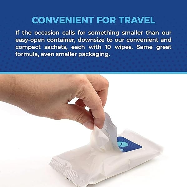 CPAP Mask Wipes 12 Travel Packs by Snugell| 12 Resealable Sachets with 10 Sheets Each| Unscented 100% Soft Cotton | Skin Safe with Aloe Vera| Fast & Easy Opening Sachets| Clean CPAP Mask and Devices| - Image 9