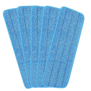 Cabezales de repuesto para trapeador de microfibra para trapeadores húmedos/secos compatibles con el sistema de cuidado del piso Bona (paquete de 5)