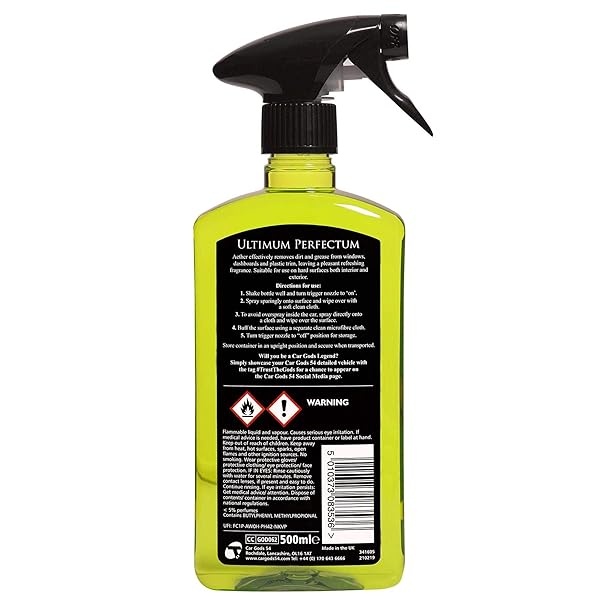 Car Gods - Limpiador de interior para salpicadero y molduras, 500 ml, fragancia perfumada de manzana - Image 3