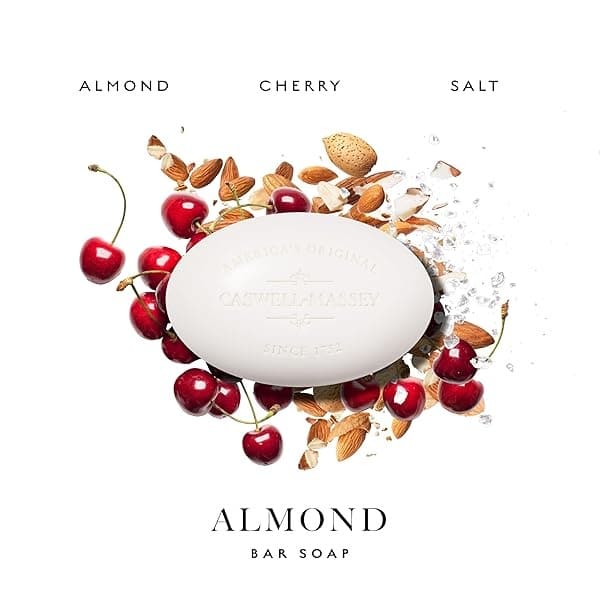 Caswell-Massey Triple Milled Luxury Bath Soap Set - Almond Cold Cream - 5.8 Ounces Each, 3 Bars - Image 6