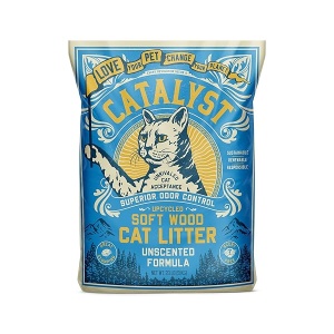 Catalyst arena para gatos, fórmula sin perfume, 20 libras, arena natural para gatos con gran aglomeración, control de olor superior, sin polvo, sin igual aceptación para gatos, ligera