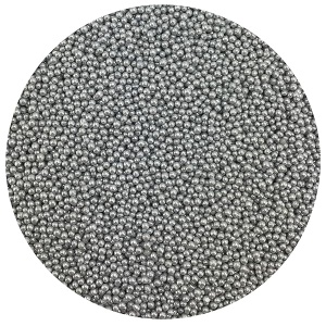 Celebakes - Espolvorines decorativos brillantes NonPareils plateados, 3,8 oz