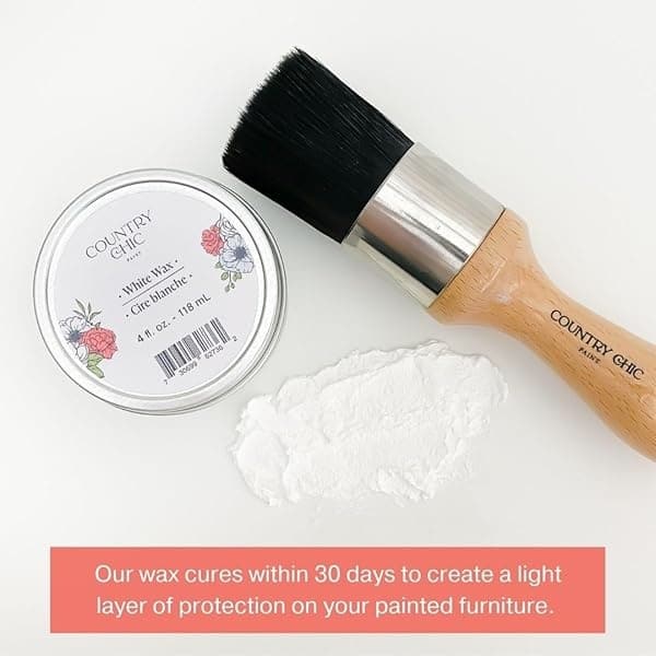 Cera para muebles – 100% natural para muebles de madera cruda o pintados (blanco, 4 oz) - Image 10