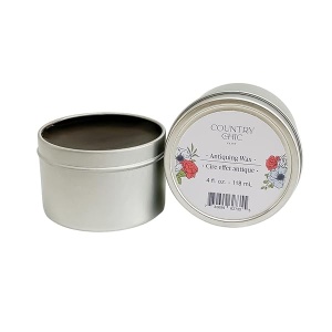 Cera para muebles – Sellador 100% natural para madera cruda o superficies pintadas – 2, 4 o 8 oz – 7 colores, Anticuado, 118,29 ml, 1