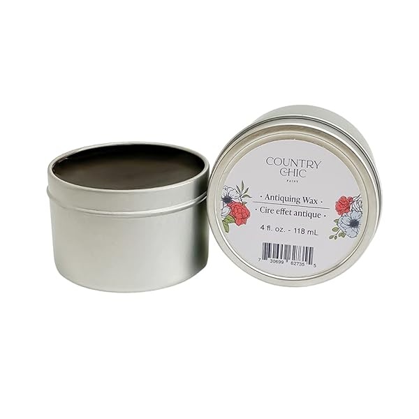 Cera para muebles – Sellador 100% natural para madera cruda o superficies pintadas – 2, 4 o 8 oz – 7 colores, Anticuado, 118,29 ml, 1