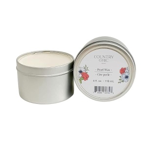 Cera para muebles – Sellador 100% natural para madera cruda o superficies pintadas – 2, 4 o 8 oz – 7 colores, Perla, 118,29 ml, 1