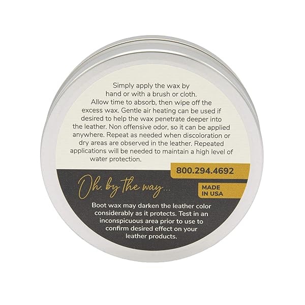 Cera protectora para botas y piel, para botas y zapatos, Transparente, 8oz - Image 3