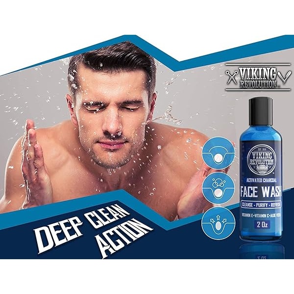 Charcoal Face Wash for Men- Scrub Away Dirt and Toxins - Cleanse, Purify and Refresh - Daily Charcoal Facial Cleanser - Image 4