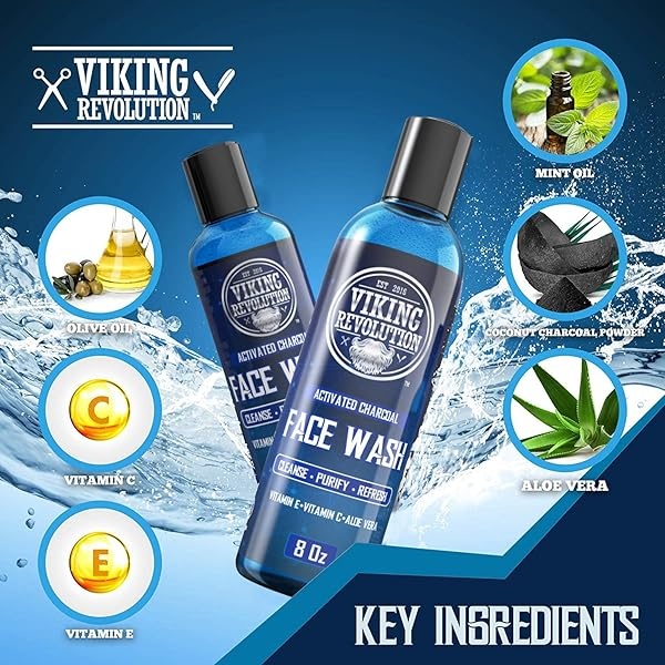 Charcoal Face Wash for Men- Scrub Away Dirt and Toxins - Cleanse, Purify and Refresh - Daily Charcoal Facial Cleanser - Image 5