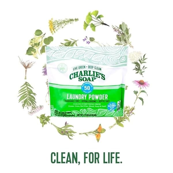 Charlie’s Soap – Fragrance Free Laundry Powder Detergent – 50 Loads (1.3 lbs, 1 Pack) - Image 9