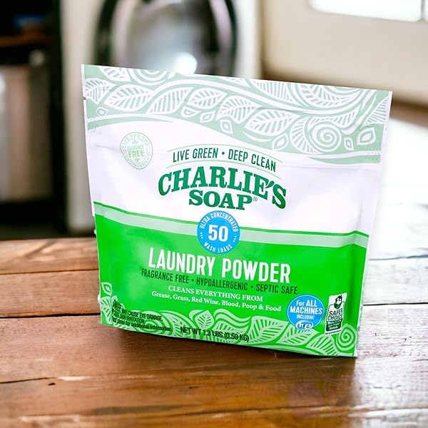 Charlie’s Soap – Fragrance Free Laundry Powder Detergent – 50 Loads (1.3 lbs, 1 Pack) - Image 10